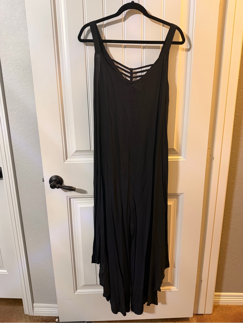 Cato Black Strappy Jumpsuit Romper